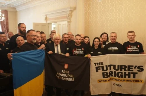 Ветерани ДТЕК зустрілися з Борисом Джонсоном (фото)