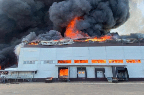 Під Москвою сталася потужна пожежа