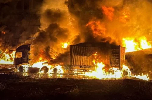 На Одещині спалахнули масштабні пожежі через атаку російських дронів