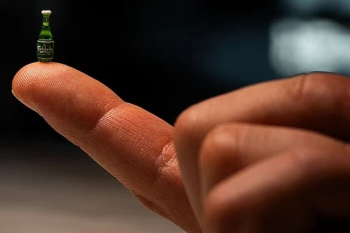 Данська пивоварня створила пляшку пива розміром із рисове зернятко