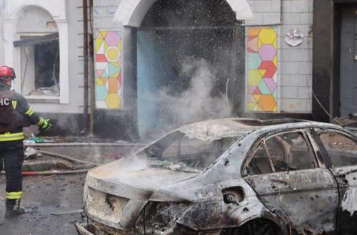 З'явилося відео удару Росії по дитсадку в Харкові