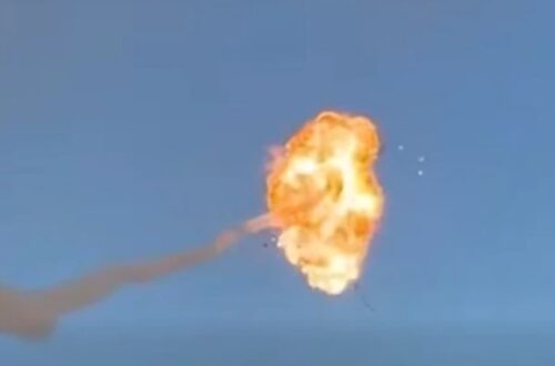 Повітряні сили показали ефектне збиття дронів РФ