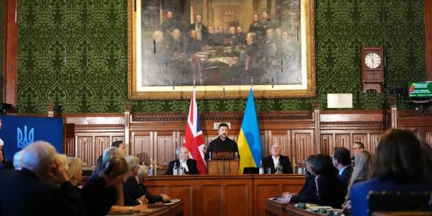 "За останні 30 днів ЗСУ відвоювали більше території, ніж РФ захопила": Зеленський виступив у парламенті Великої Британії