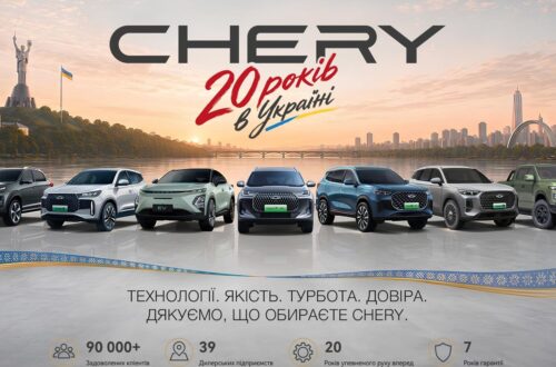 Прес-релізCHERY в Україні — 20 років руху вперед