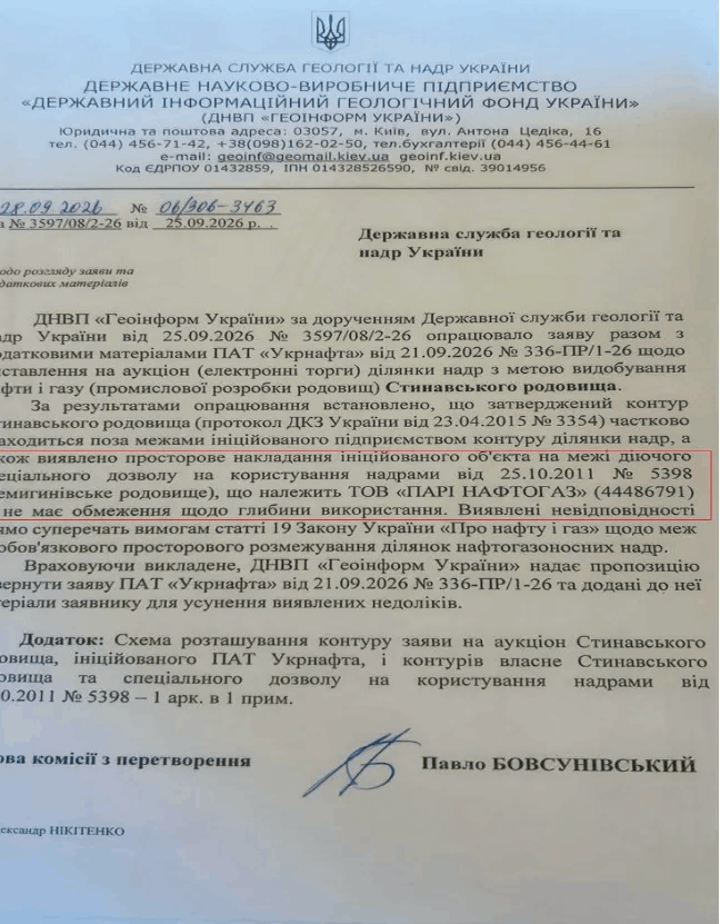 Стинавське родовище: чому Держгеонадра відмовили в аукціоні й до чого тут «Парі Нафтогаз» 5